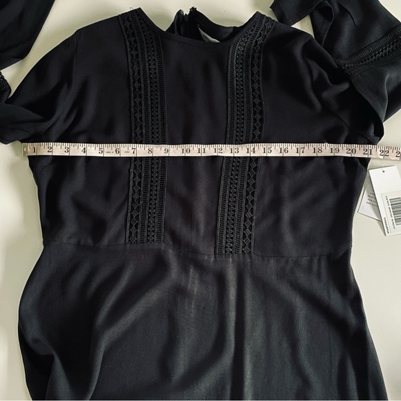 JUSTFAB BOHO BELL SLEEVE DRESS BLACK SZ XL NWT - Picture 4 of 13